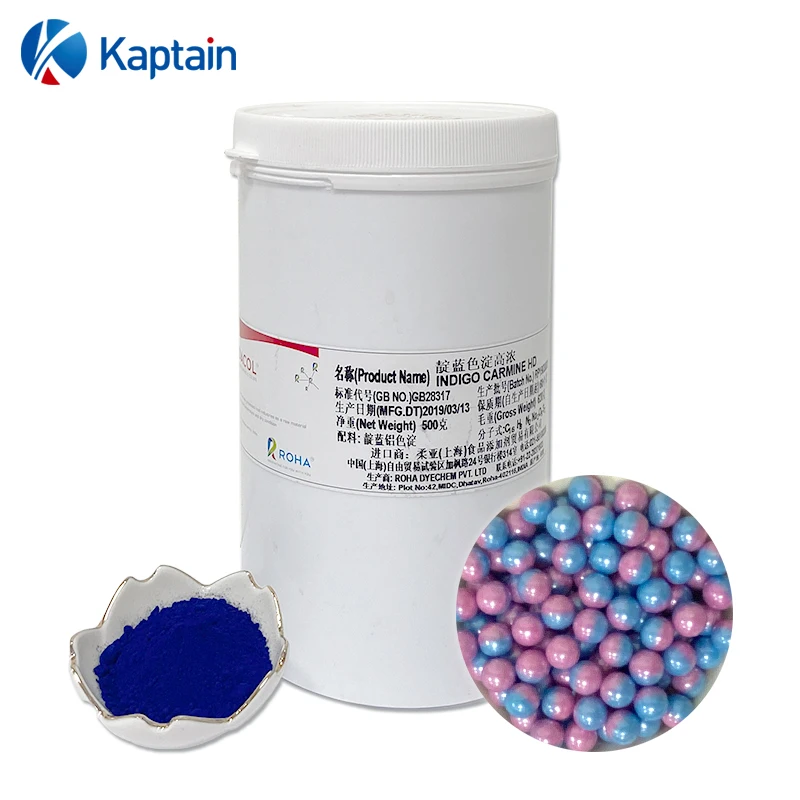 Food Coloring indigo carmine dye HD Lake 32-40% for Pastry  E132
