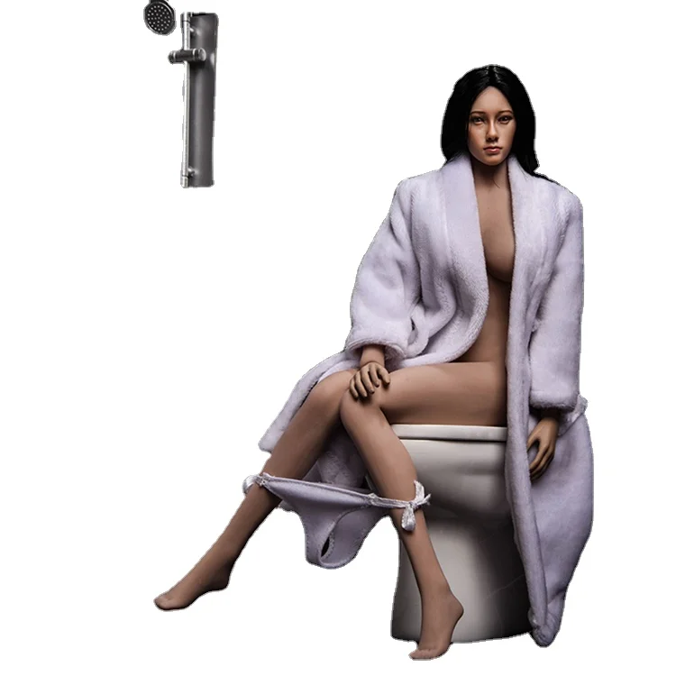 Three-piece new bathrobe slippers set does for female without scenes and dolls