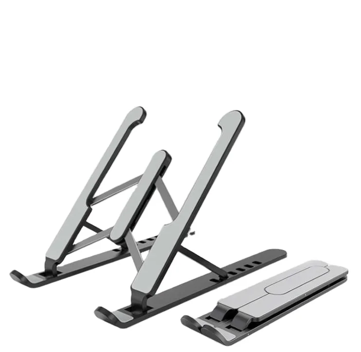 Portable foldable adjustable  laptop stand holder notebook desktop plastic aluminum metal bracket for macbook