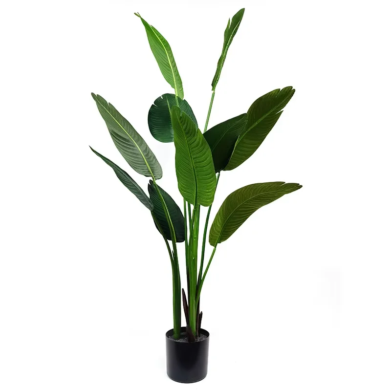 Factory Direct Sale Faux Bird Of Paradise Artificial Tropical Palm Tree Tall Planter Tree For Indoor Outdoor Home Office Decor