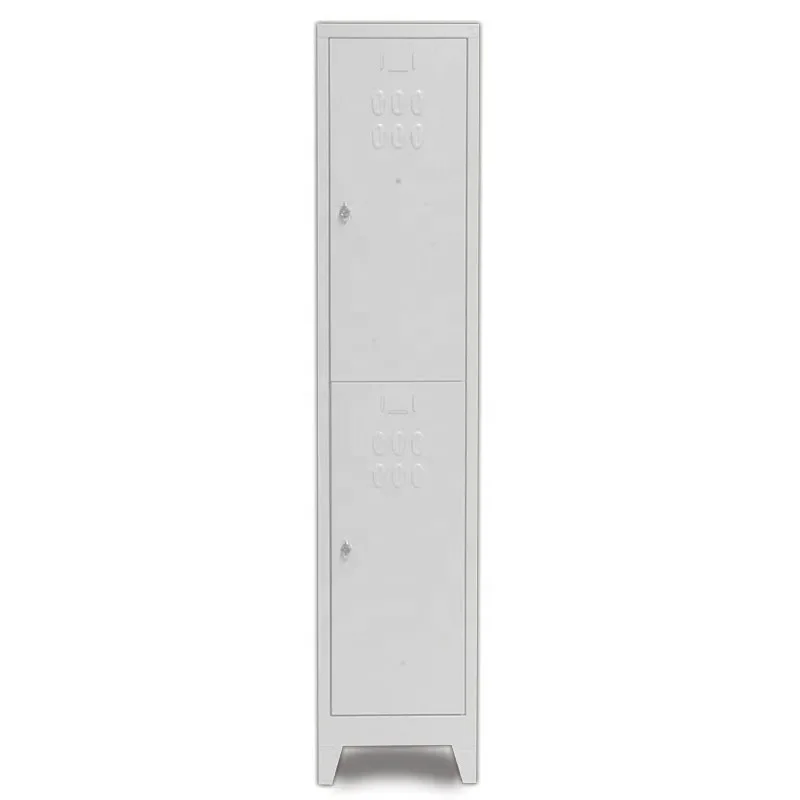 For All Usage Metal Eco Double Locker 2 Door Iron Type Dressing Cabinet Two Tier