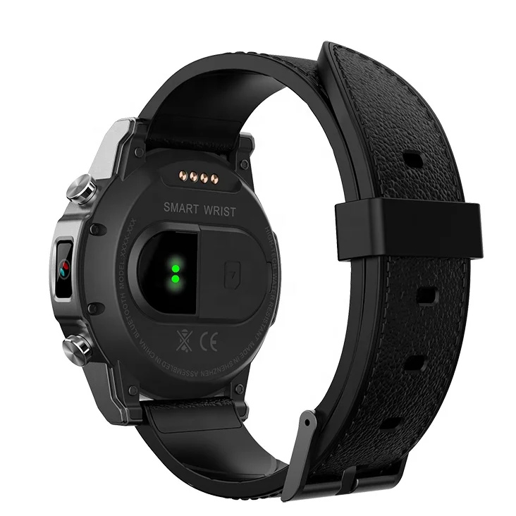 3G RAM 4G SmartWatch 1 6 дюйма Кристальный дисплей GPS/ГЛОНАСС четырехъядерный 32 ГБ ROM 800 мАч кожаный ремешок Android Смарт часы телефон мужчины