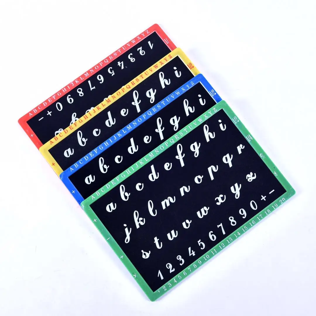A B C D Mini Chalkboard Blackboard Africa MDF Plastic Ardoise Small Blackboard Chalkboard Slate For Kids