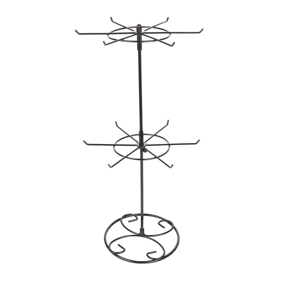 Spinning accessory Stand shelf / Revolving Trinket Display Rack / Rotating keychain display stand