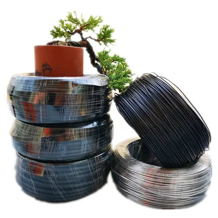 Wholesale Flat Anodized Aluminum Wire Diameter 1mm to 8mm Black Color Bonsai Aluminium Wire