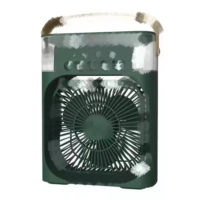 Portable Air Cooler Water Mini Air Conditioner Fan Table Plastic Logo Customized White OEM 10W 3 level Adjust Speed