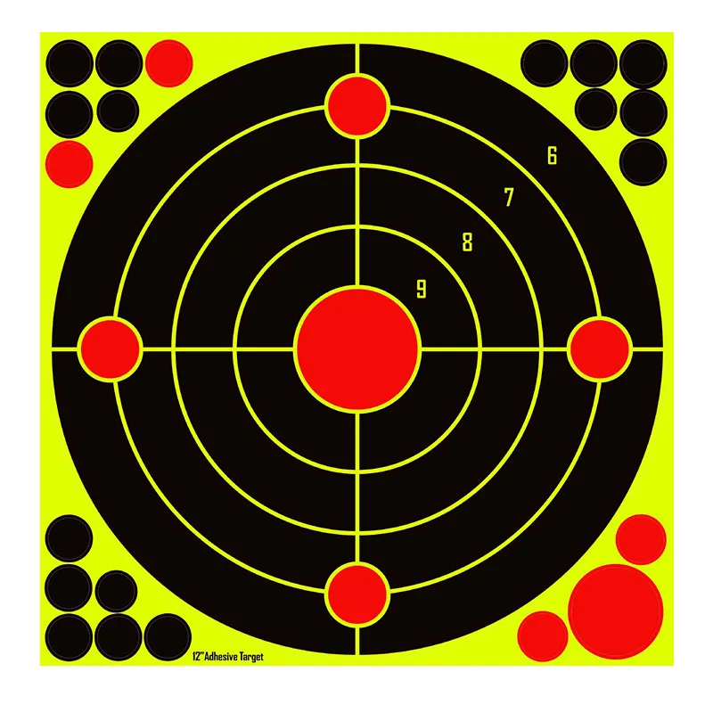 Hot Sale 12 inch Splatter Target Stickers Self Adhesive Paper Shooting Target Stickers with Repair Pasters