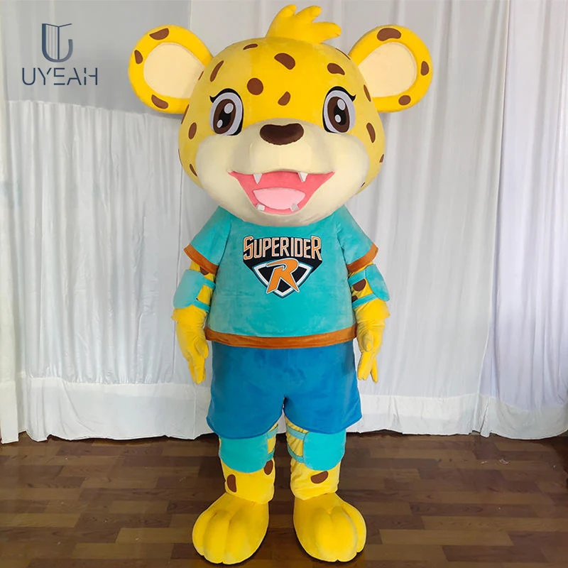 UYEAH Китай оптовая продажа на заказ высокое качество одинарная одежда талисман костюм для взрослых