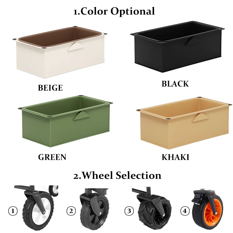 Collapsible Folding Wago Heavy Duty Utility Beach Wagon Car Outdoor Camping Wagon Trolley Garden Cart