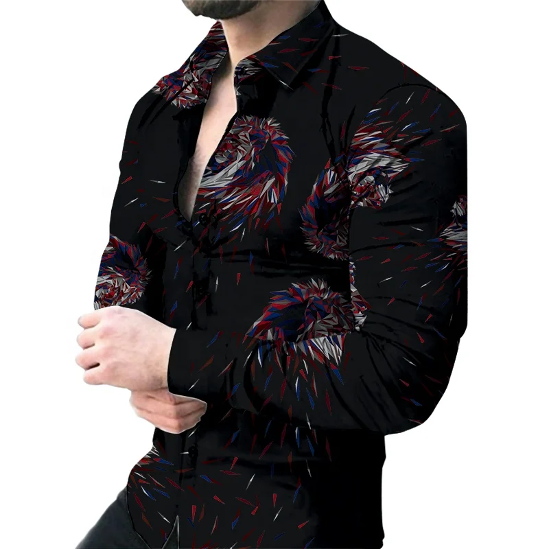 latest style design 3d sublimation casual business shirt quick dry shirt for man