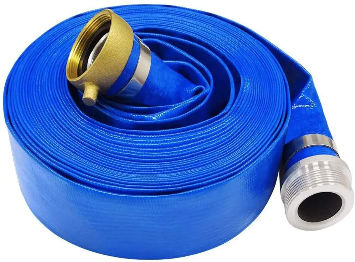 Manufacturer 100m Low price Customized Flexible PVC Water Hose ISO layflat Garden Hose Pipe For Light Duty Discharge Of Liquids