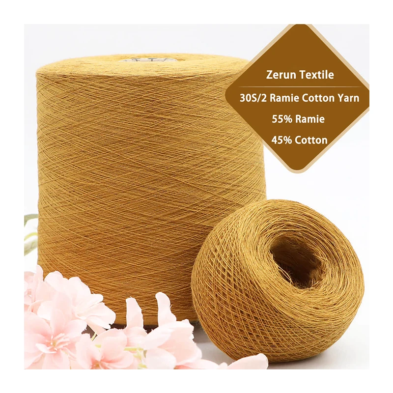 Высококачественная хлопчатобумажная пряжа импортеров ramie Пряжа Вязание с лучшей фабрикой