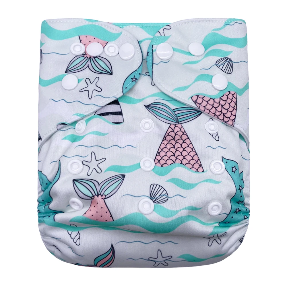 Eco-friendly reusable pul fiber one size newborn baby cloth diapers