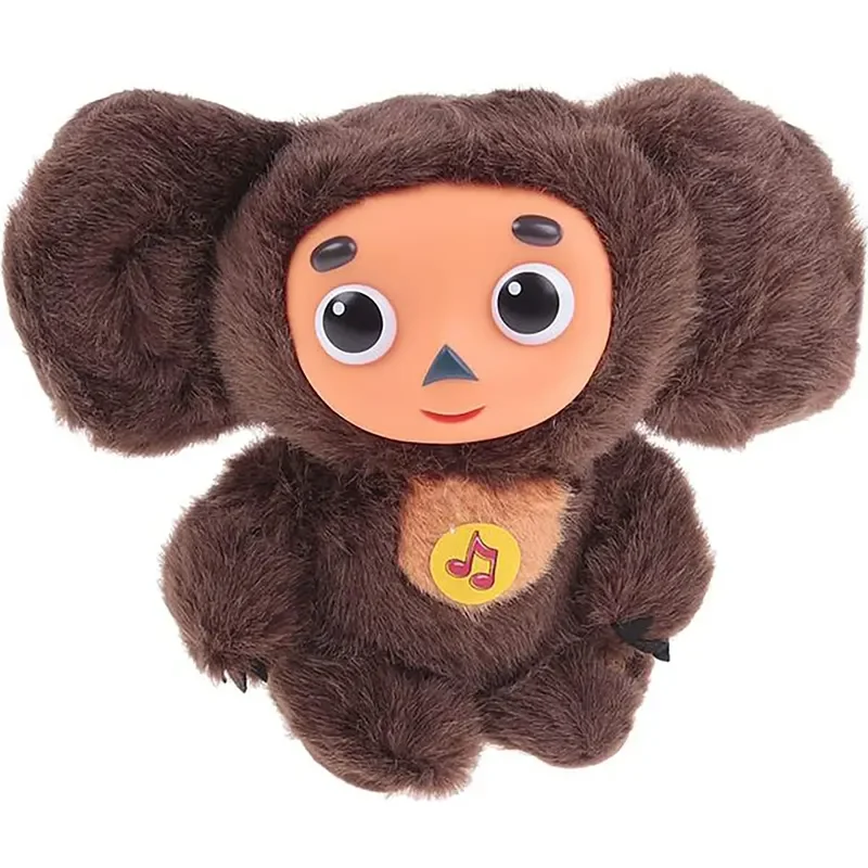 Russian Stuffed toy Cheburashka and his friend Crocodile Gena Talking Music Cheburashka Plush Toy