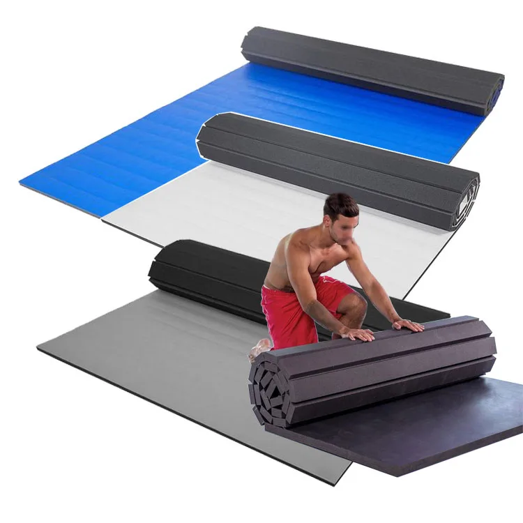 Roll out bjj mats cheap martial arts taekwondo wrestling puzzle mats mma tatami wushu mat judo gymnastics