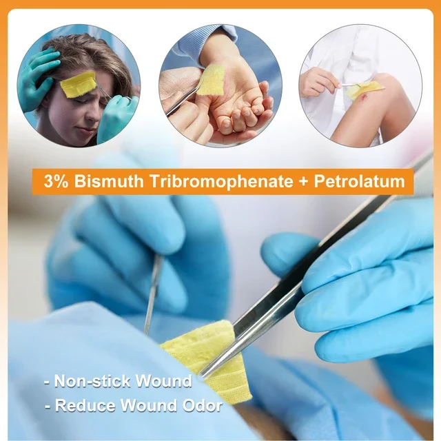 Wound Care Petrolatum Xeroform Dressing Xeroform Gauze For Open Wounds