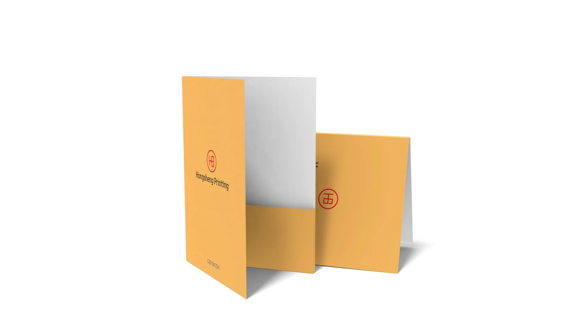 5'x7' Flat glossy finish paper folded menu cards with inside printing