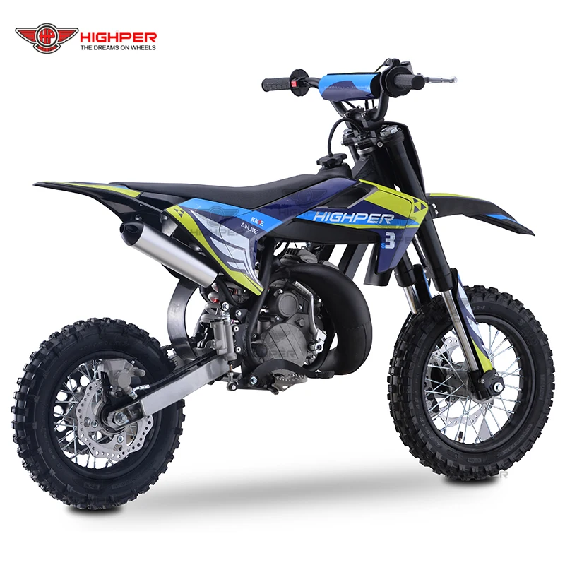 10.5Hp 50cc 2 stroke Motor cross Kick Start Mini Cross Bike Dirt Bike for Kids
