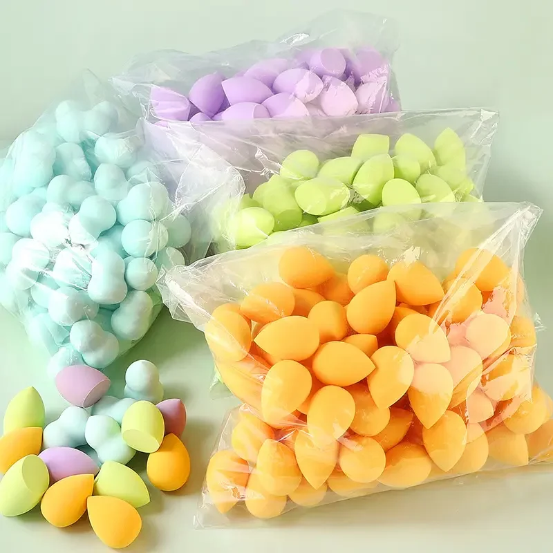 Latex Free Makeup Puff Super Soft High Quality Facial Multi-Color Powder Foundation Puff Private Label Makeup Mixer Sponge