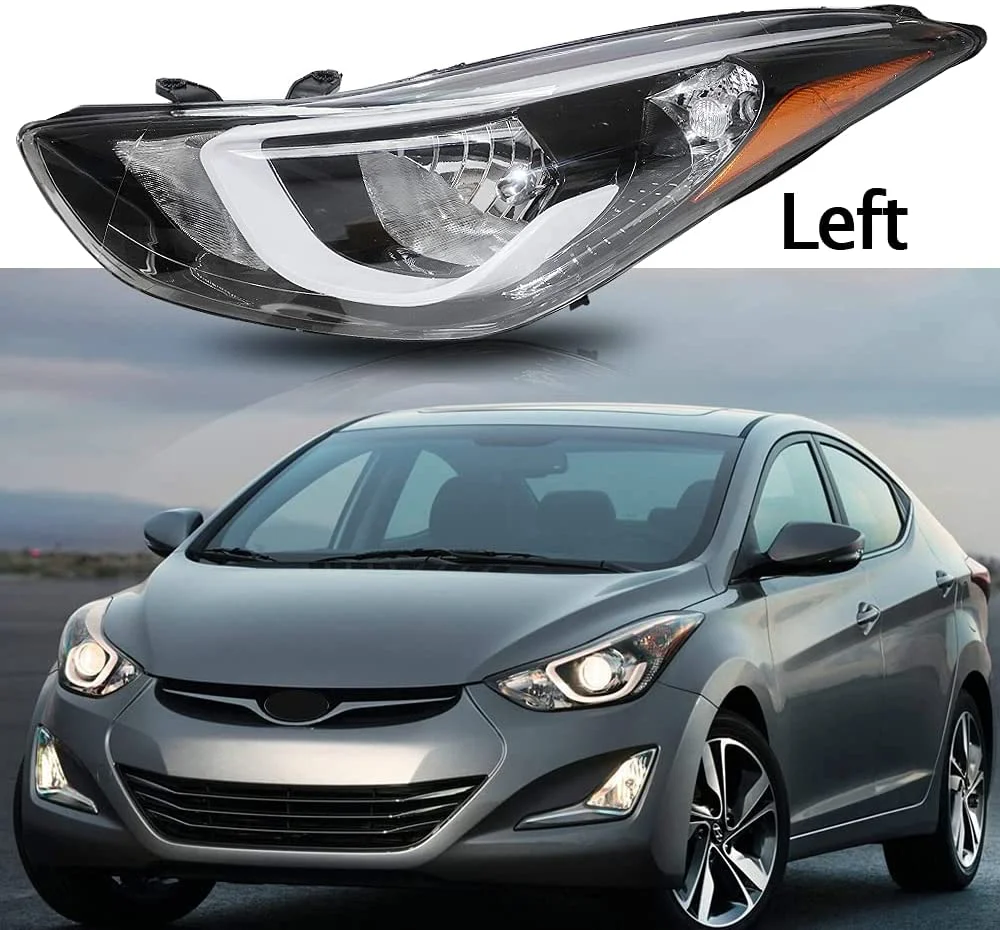 US Left Driver Side New Halogen Headlamp Headlight for Hyundai Elantra 2014 2015 2016