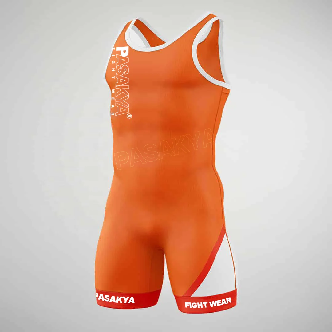 New Arrival Sublimation Spandex Wrestling Wear Mens Women Wrestling Singlet Cool Dry Customized