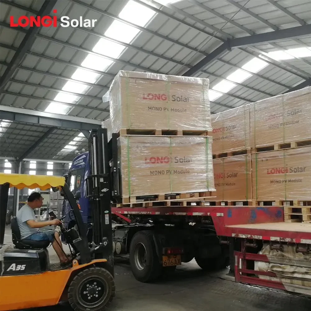 LONGi Solar Bifacial 420W-580W PV Solar Panel N-Type PERC Half Cell Technology