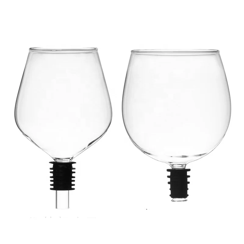 New Design Wholesale Price Home Goods ISO Wine Decanter with Silicone Seal Wine tasting Glasses