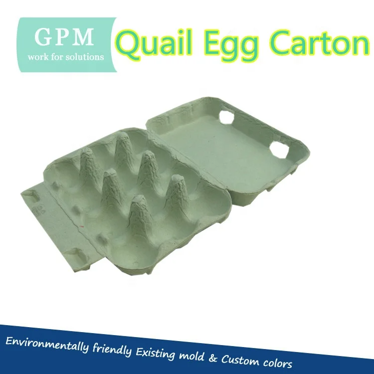 Hot Sale 12 egg Paper Quail Eggs Packing Tray Box Cartons GPM