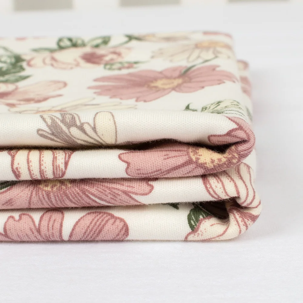 Customized 100% Organic Cotton Knitted Baby Bedding Swaddle Muslin Blanket Soft Luxury Baby Blankets Set