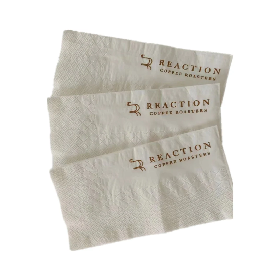 Printed White Disposable Decorative Paper Napkins for Table Kitchen Bathroom Party Wedding Event