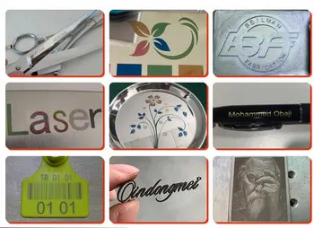 Wholesale Customize Cabinet 30w 50w Fiber Mark Laser Marking Machine with Rotary