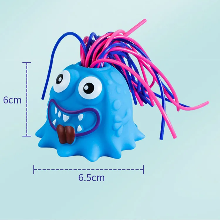 2024 Hot Selling Novelty Fidget Toy Pull Hair Scream Monster Squeeze Monster Toy For Kids Adult