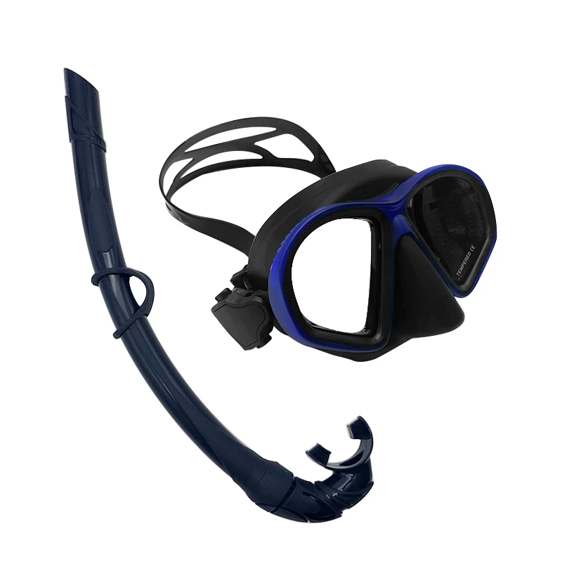 Набор силиконовых масок для подводного плавания с закаленными линзами