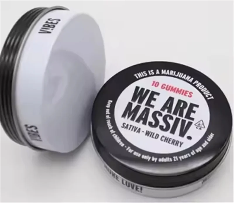 Hot sales Customized 4oz Flat Screw Top Round Tin Container