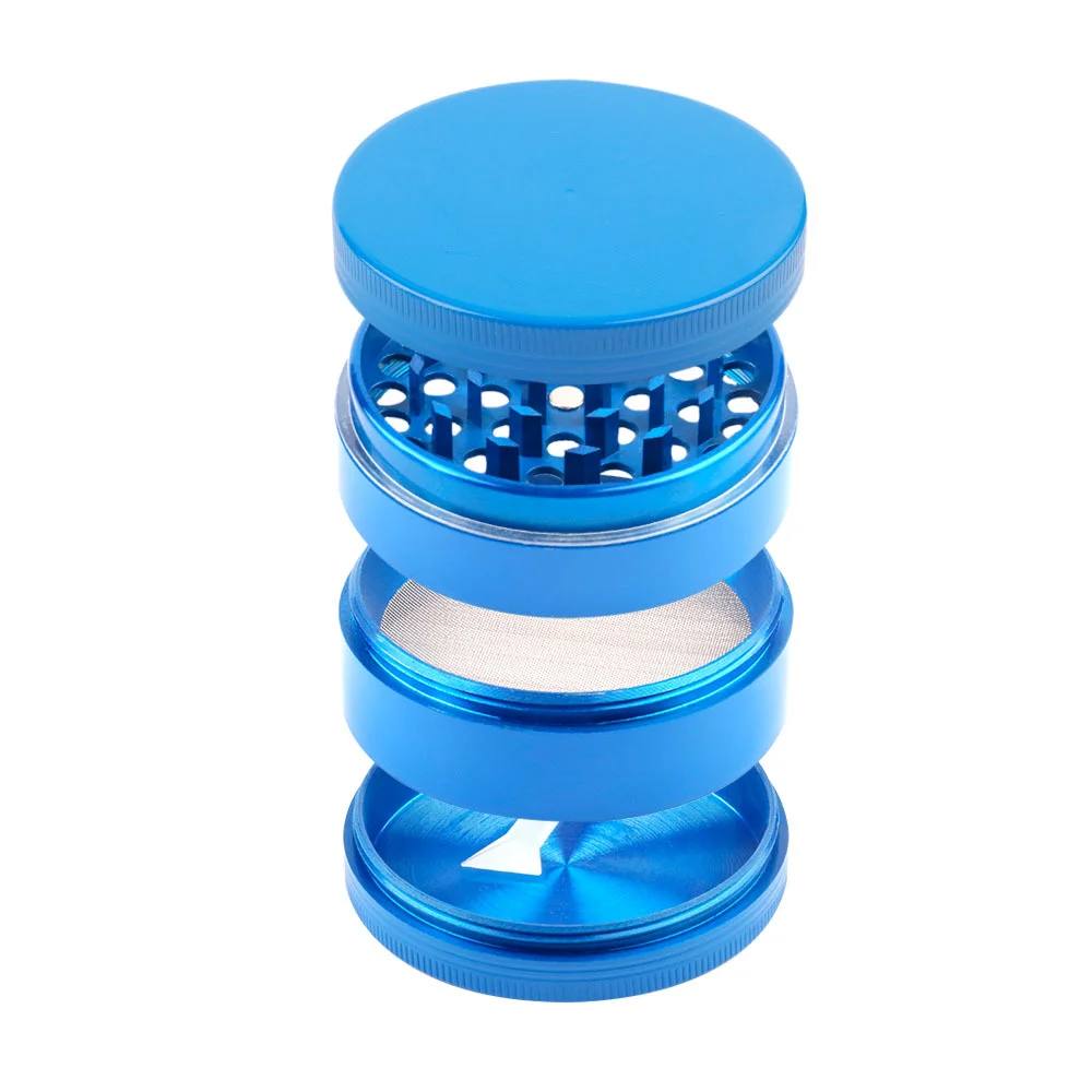 JUJI Custom Logo Herb Grinder Fancy Colorful Portable 63mm Manual Tobacco Grinder Herbal herb Grinder