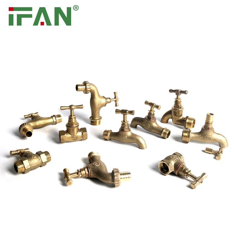 IFAN Wholesale 1/2 3/4 Inch Plumbing Garden Taps Butterfly Handle Lockable Water Faucets Bibcock