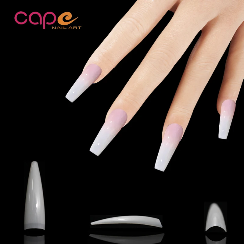 G.Nail New Style Nails Natural Transparent Color Long Ballet Nail