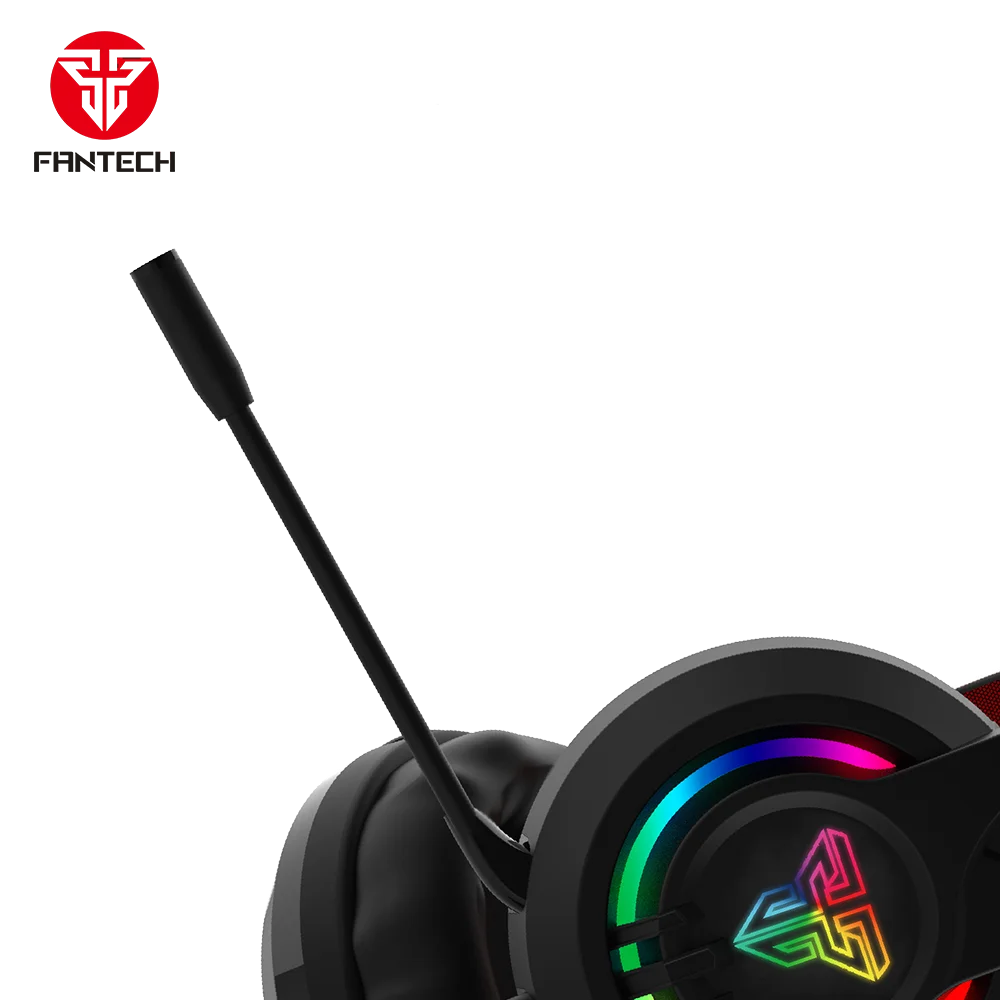 2020 New Model Fantech Gaming Wired 3.5 RGB Light PC 50 MM Durable Gaming Headset