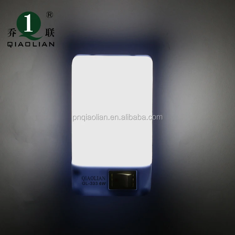 Cross-border products energy saving 6W soft LED night light 110-250V socket switch bedside children bedroom access stairs night