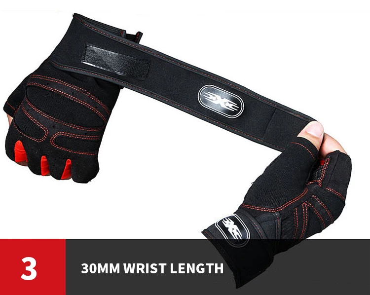 
Custom Logo Suede Exercise Cycling Gel Gym Gloves With Wrist Support 