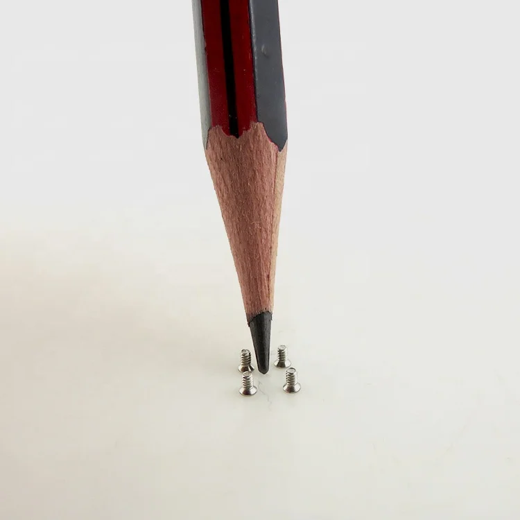 Wholesale nickel plated M1X2mm super mini screw for watch/glasses