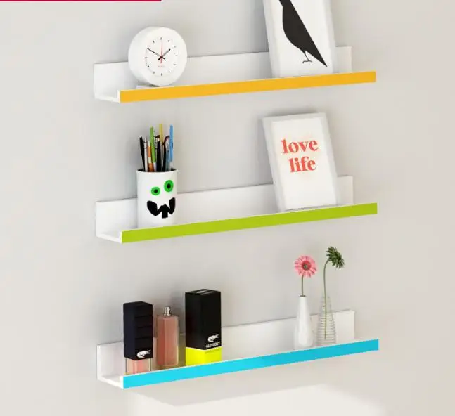 Home decor narrow wall ledge box book shelving design systems for bedroom