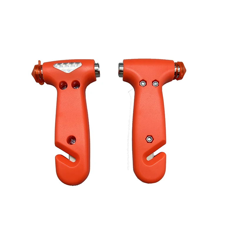Mini Car Safety Hammer Life Saving Escape Emergency Hammer Seat Belt Cutter Window Glass Breaker Car Rescue Red Hammer