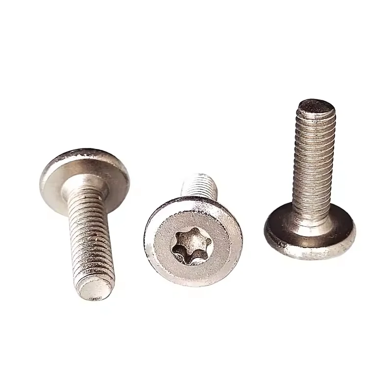 Factory wholesale 304 stainless steel centimeter six-petal plum ultra-thin ultra-low flat crystal round head bolts and screws