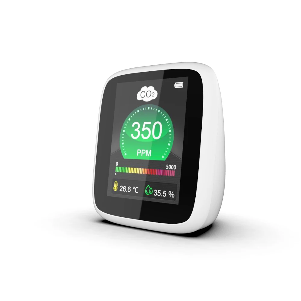 Easy to use co2 meter classroom pm2.5 detector air quality sensor pm2.5 tuya co2 meter