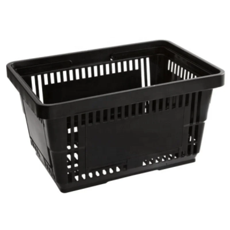 Plastic Shopping Basket Supermarket with Handle