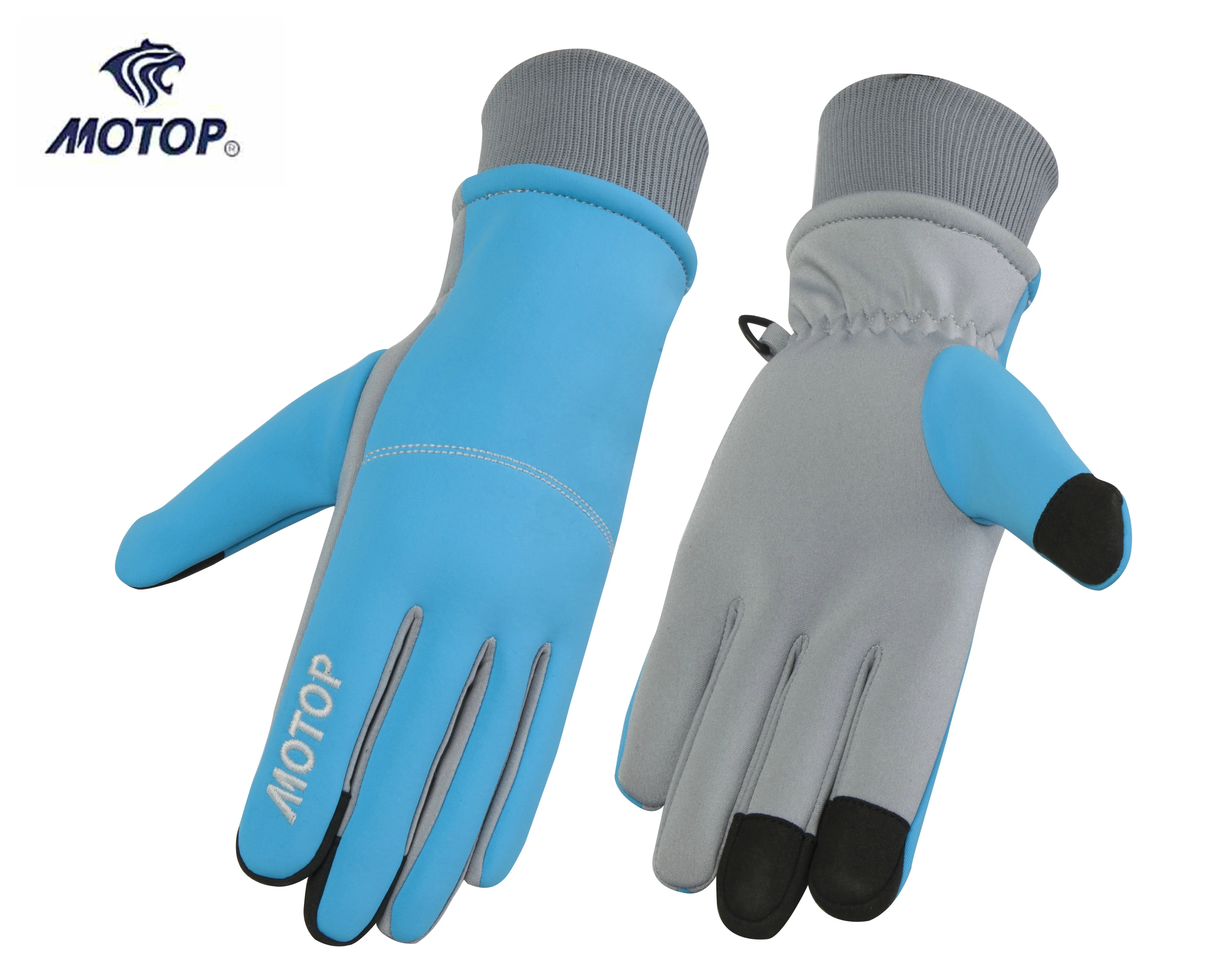 Fashion Full Finger Knitting Cuff Sports Winter Running Glove with Touchscreen Function
