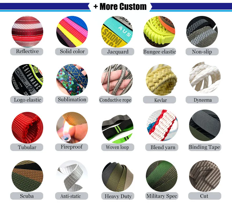 Factory Wholesale High Quality 2 Cm width Canvas Webbing Polyester cotton Webbing For Belt Bag