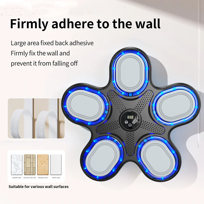 Tech Gadgets 2024 Electronic Home Fitness Music Boxing Target for Adults Sports Stress Relief  Smart Music Boxing Machine
