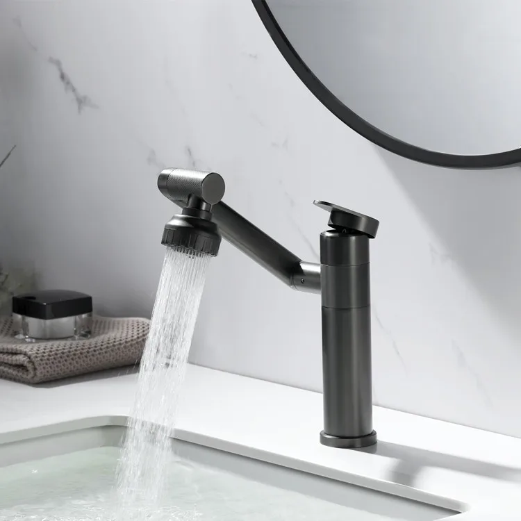 Modern 304 Building Material Bathroom Sanitary Ware with Ceramic Cartridge Hot and Cold Mixer Sink Water Taps Basin Faucet